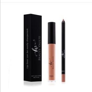 Beauty Vault Silky Sofia Lip Set Liquid Matte Lipstick and Lip Liner Silky Sofia